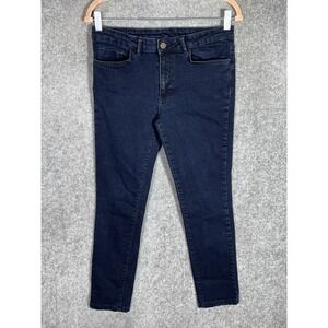 Tatuum Jeans Womens Size 38 Blue Dark Wash Denim Stretch Straight Leg Pockets‎